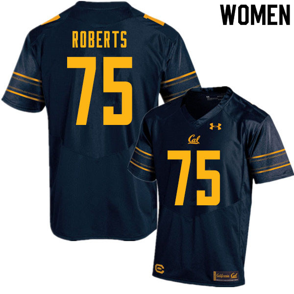 Women #75 Jaedon Roberts Cal Bears College Football Jerseys Sale-Navy
